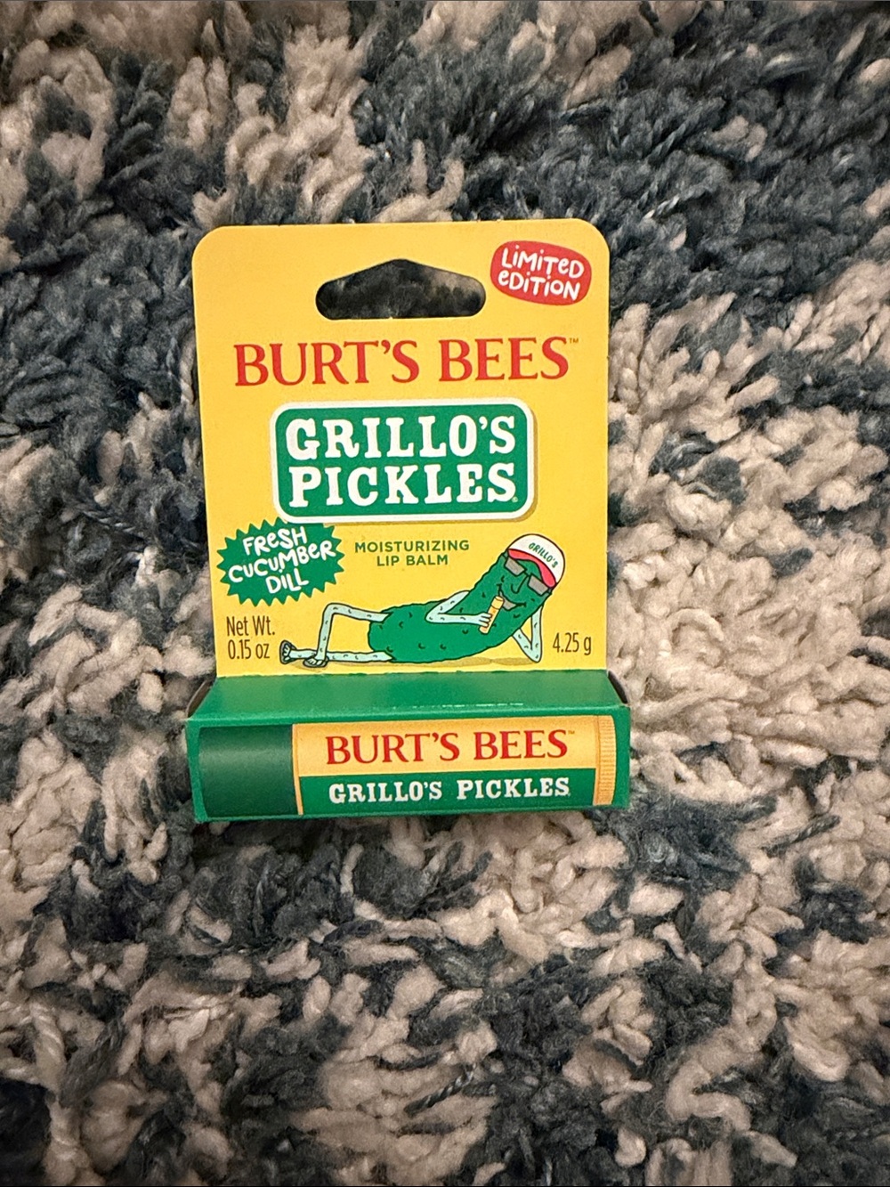 Burt's Bees Grillo's Pickles Lip Balm - Yellow & Green